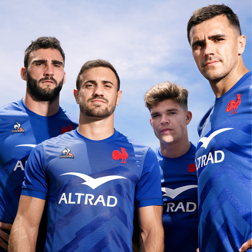 French rugby team shirts