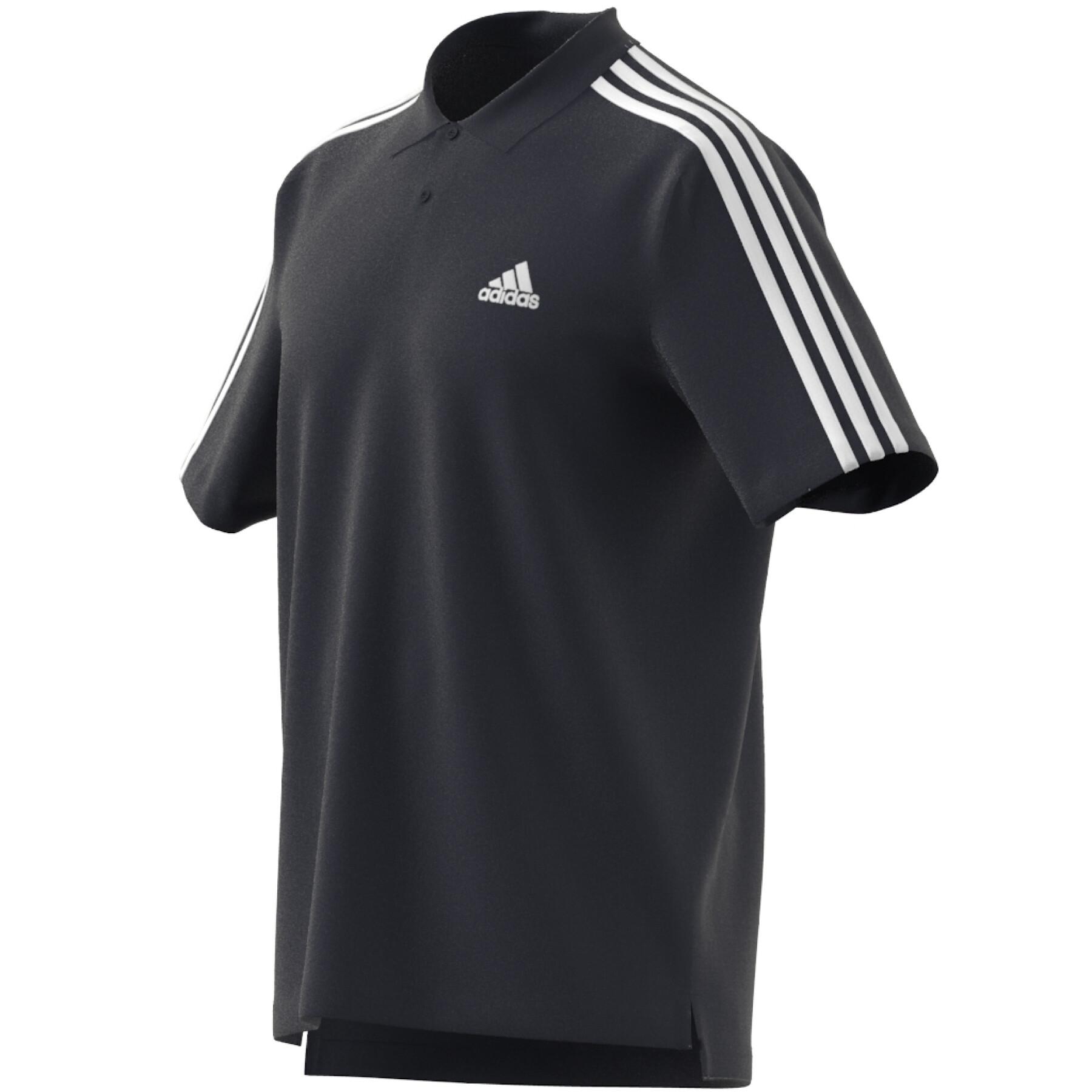 Polo shirt and small embroidered logo in piqué adidas Essentials 3-Stripes