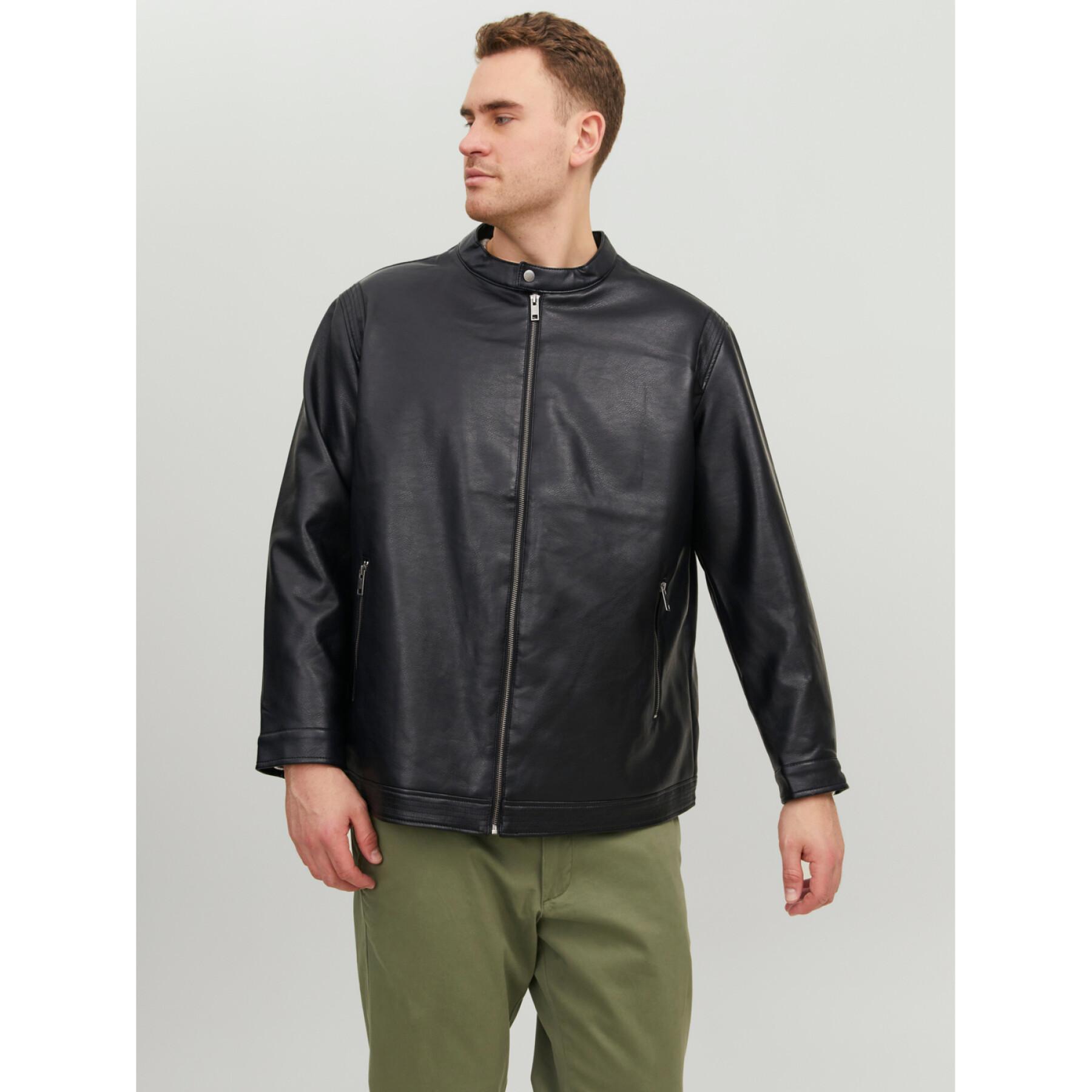 Large leatherette jacket Jack & Jones Rocky Clean