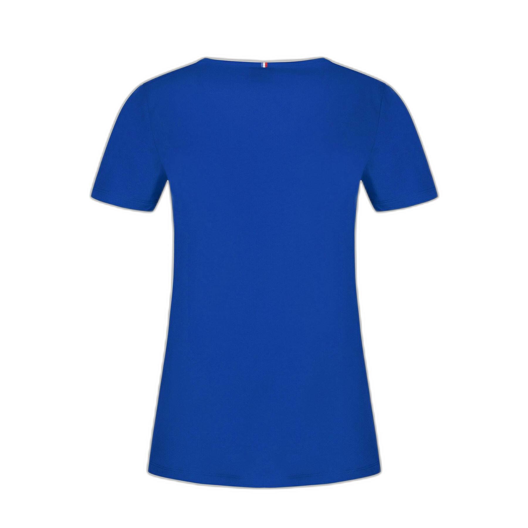 T-shirt v-neck short sleeves woman Le Coq Sportif Ess N°1