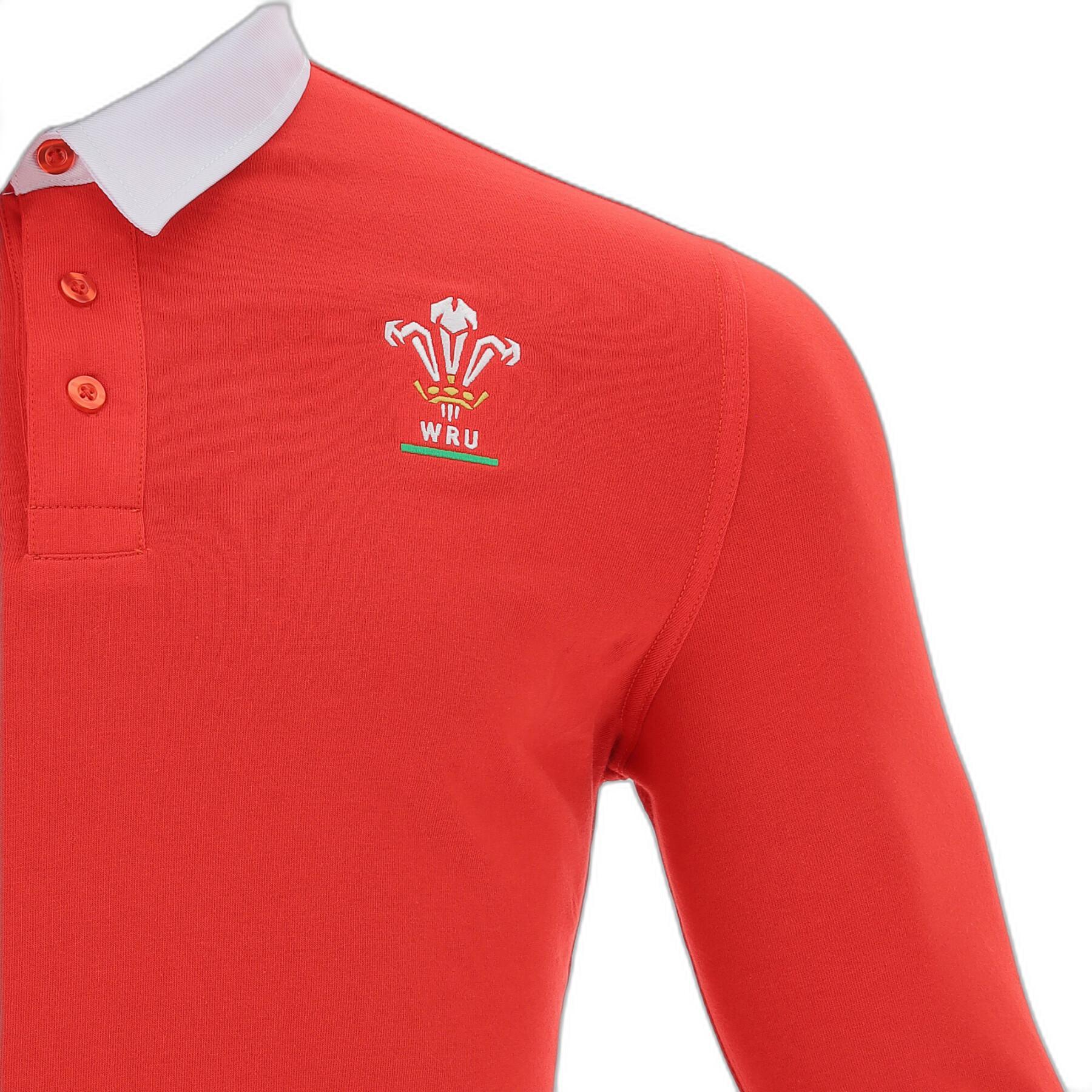Long sleeve polo shirt Pays de Galles Merch