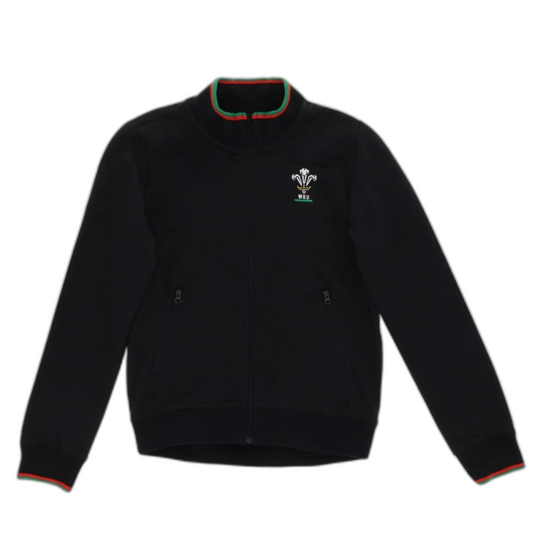 Full zip sweatshirt for kids Pays de Galles Rugby XV WRC Merch CA LF