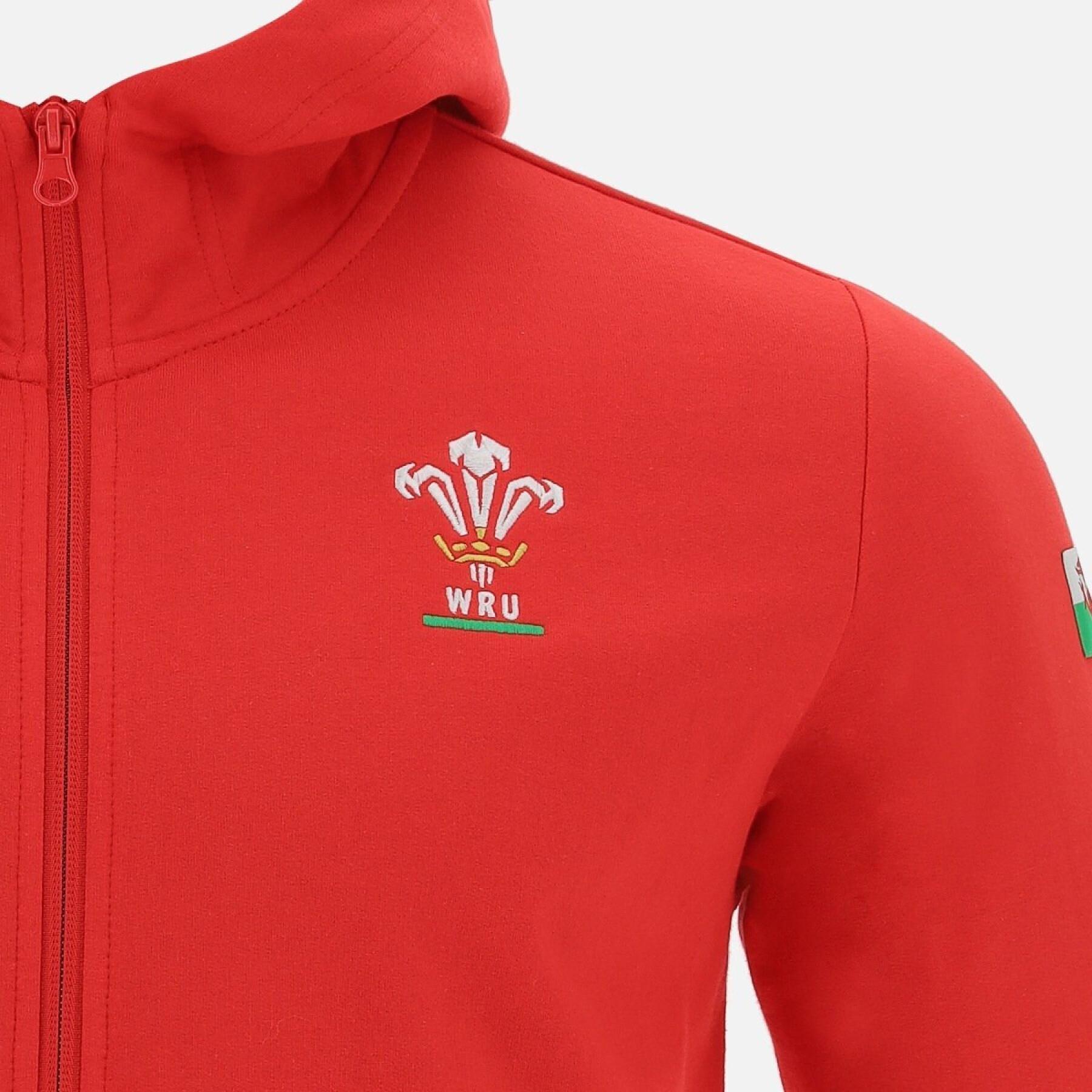 Full zip hoodie Pays de Galles Rugby XV Merch CA LF