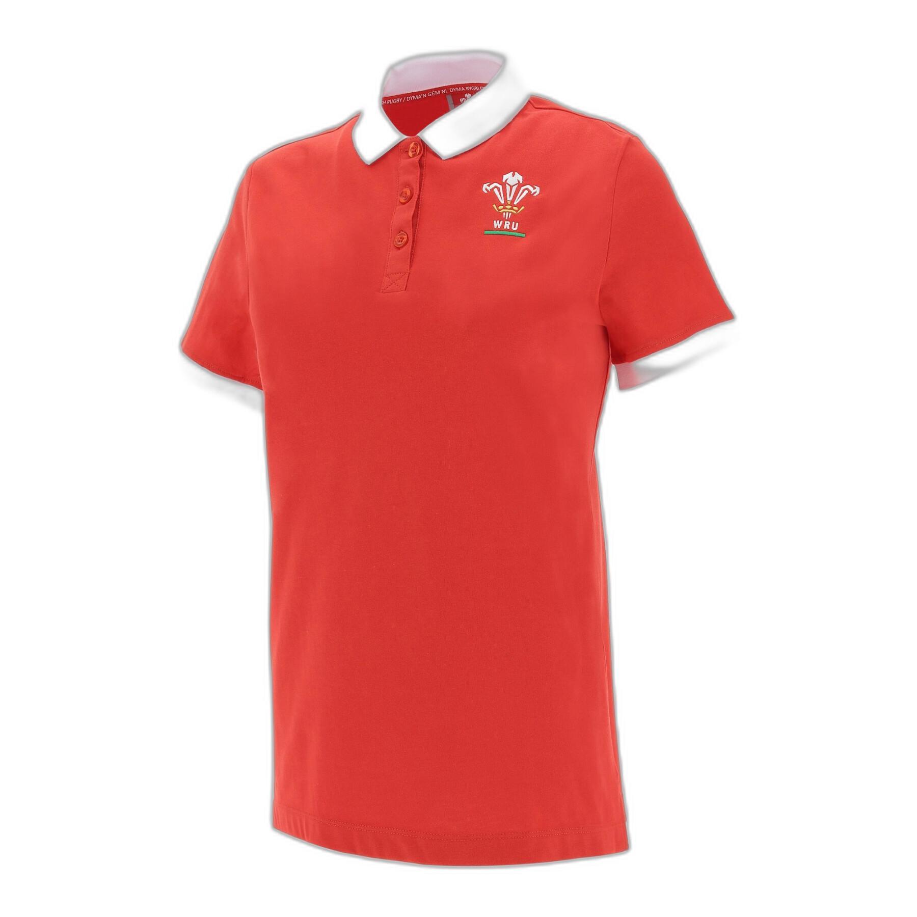 Women's polo shirt Pays de Galles Rugby XV Merch CA LF