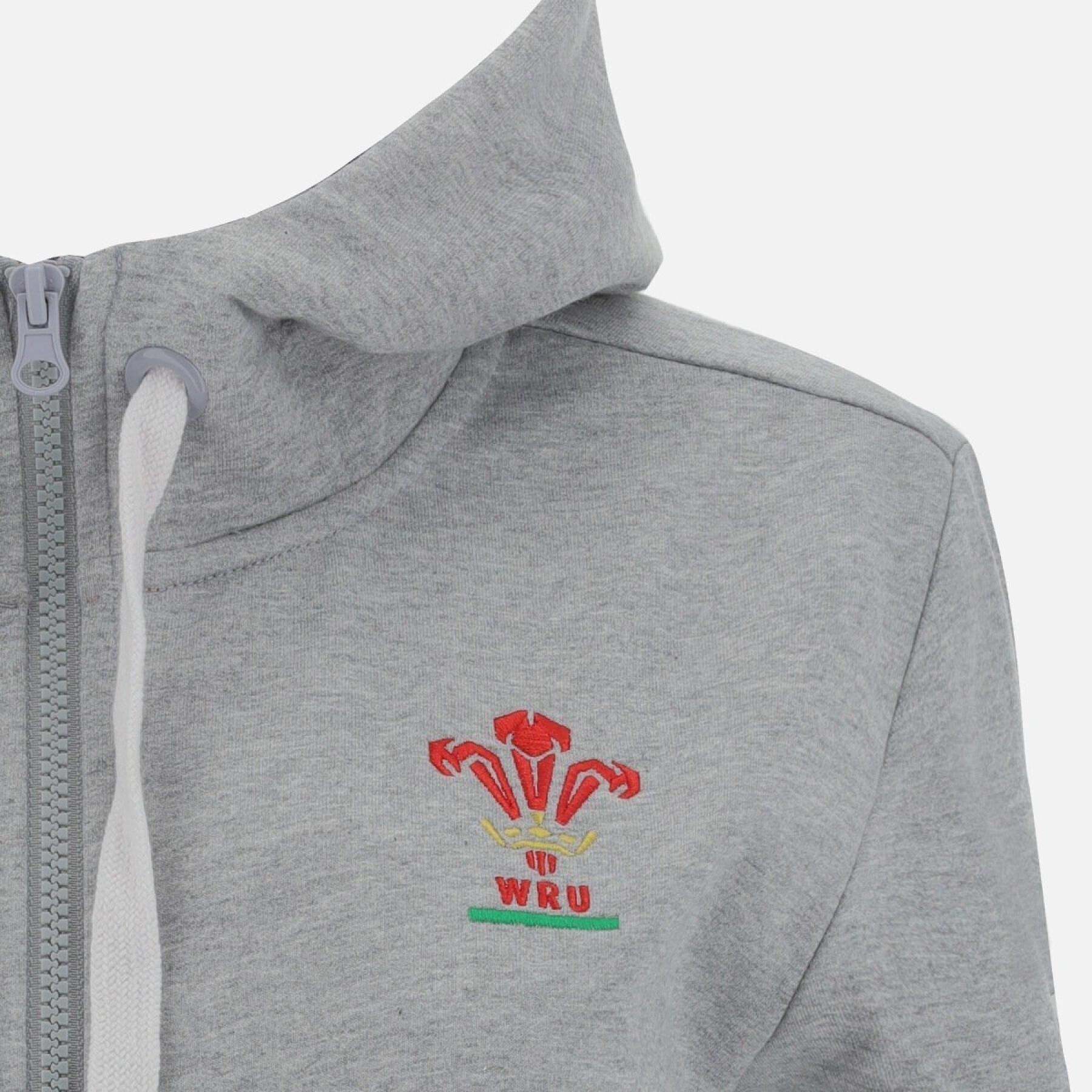 Women's full zip hoodie Pays de Galles Rugby XV Merch CA LF