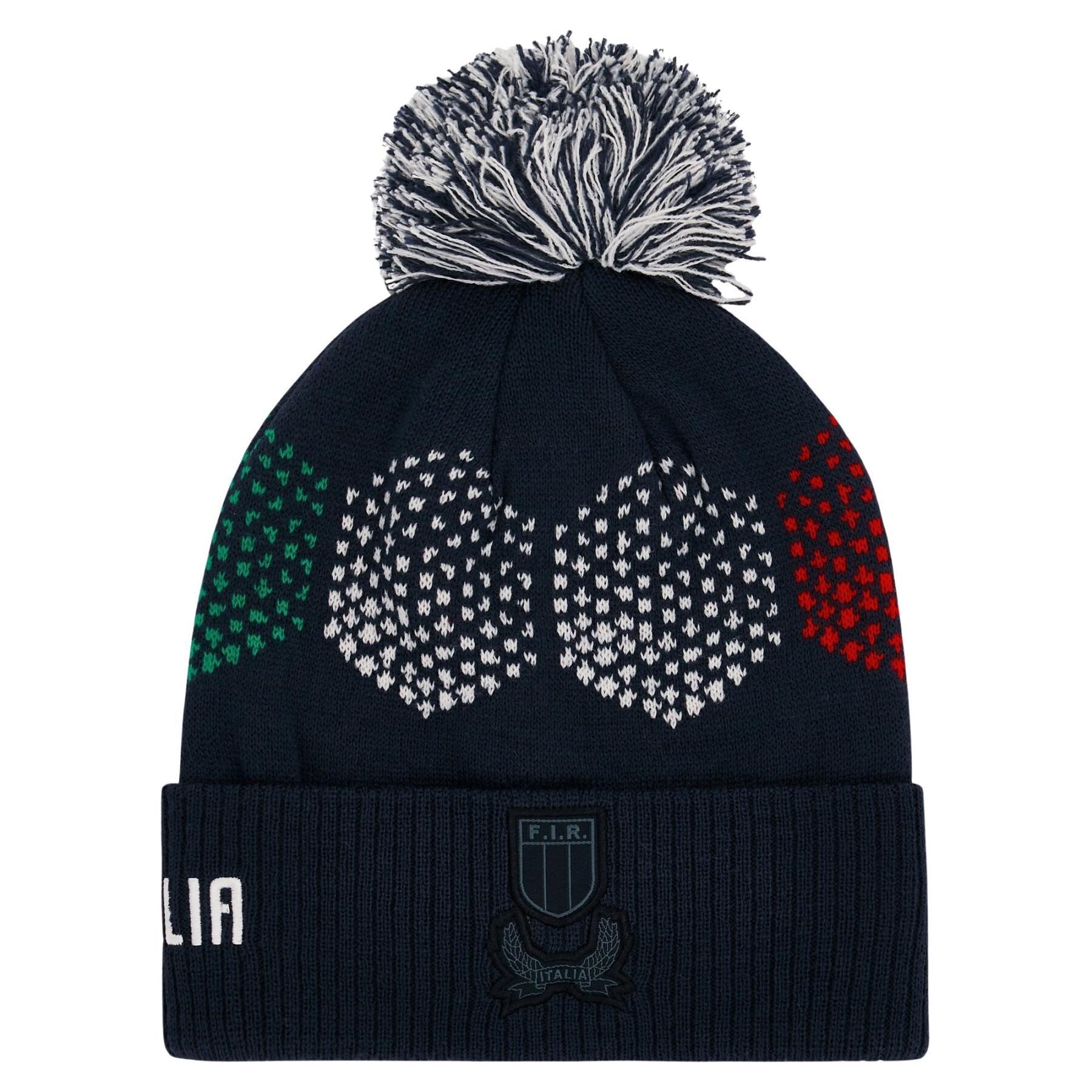Bonnet with pompon Italie Rugby Merch