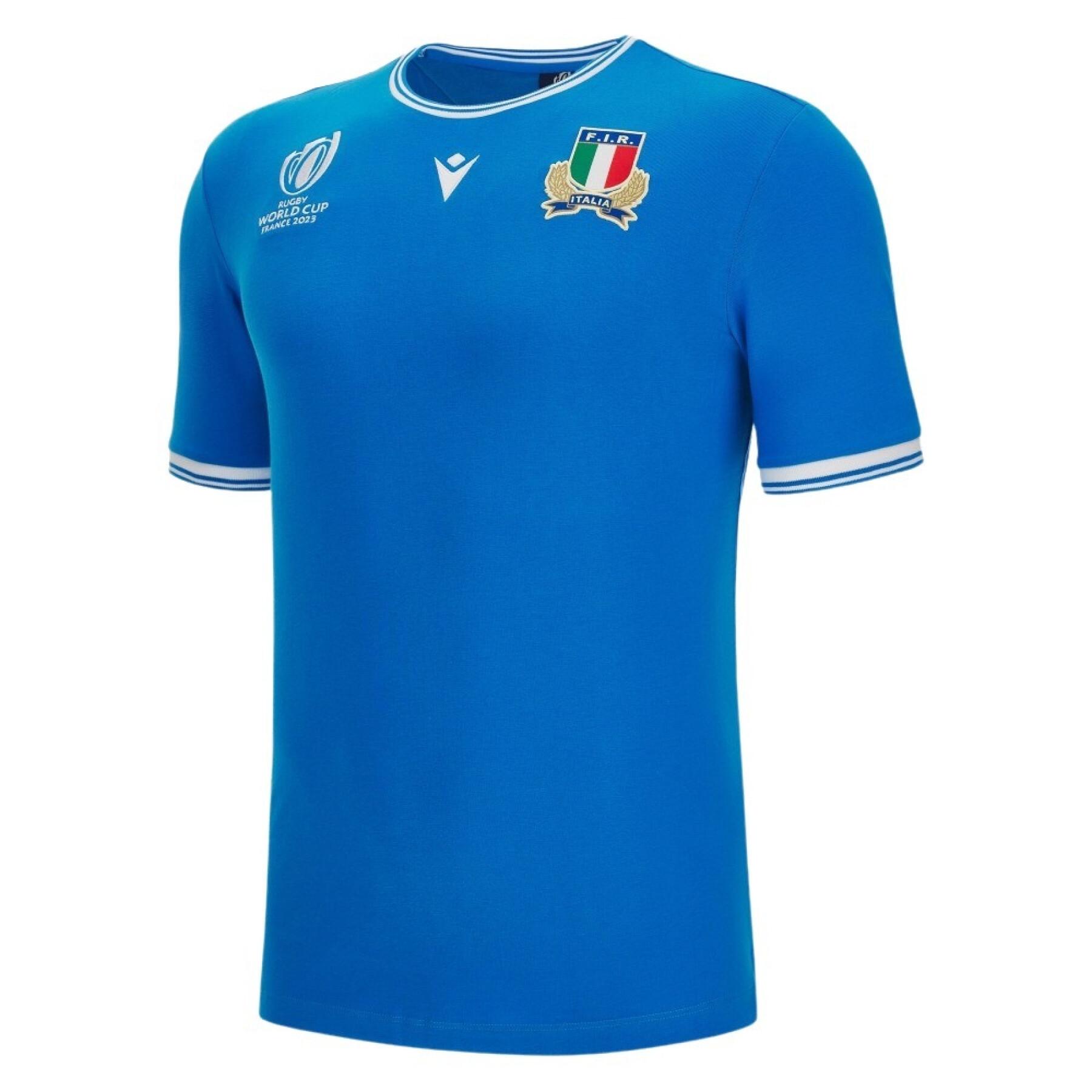 Polycotton T-shirt Italie Rugby Merch RWC Country 2023