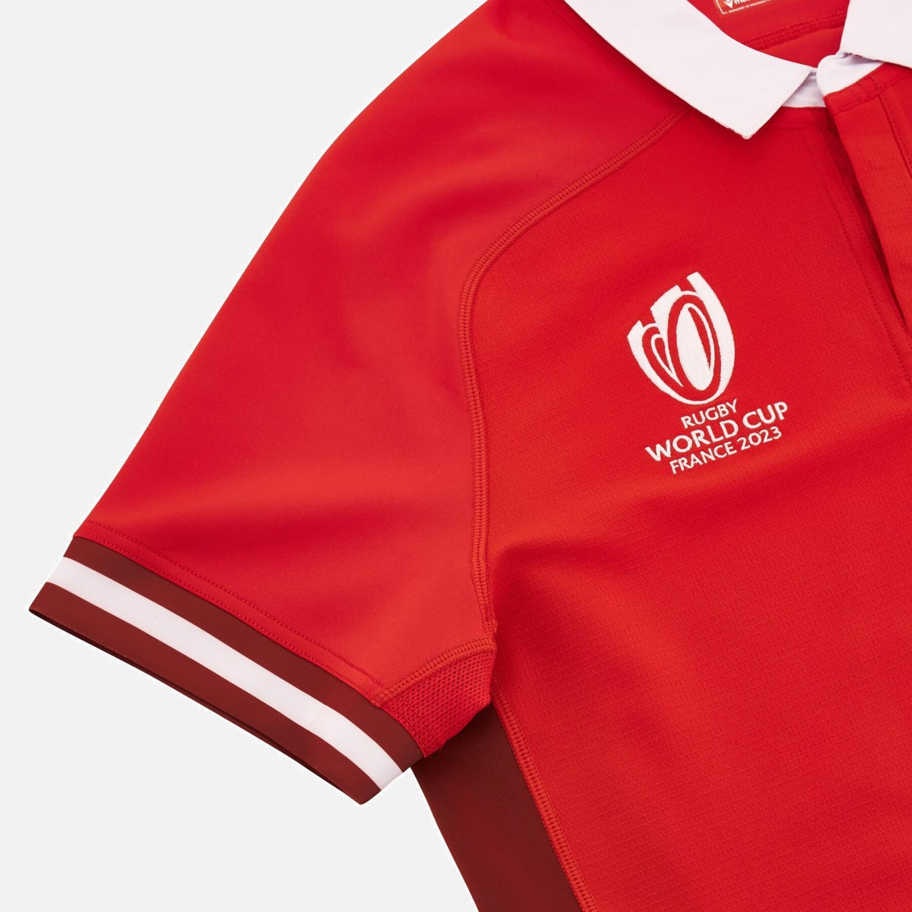 Children's slim polo shirt Pays de Galles RWC 2023