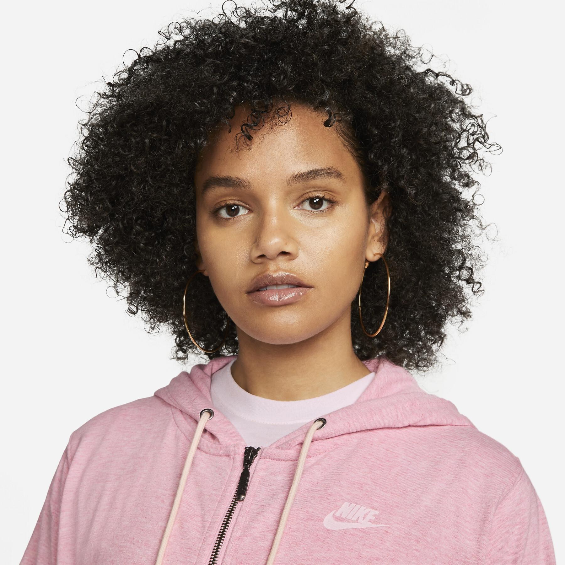Sweatshirt full zip hoodie for women Nike Gym Vintage Easy