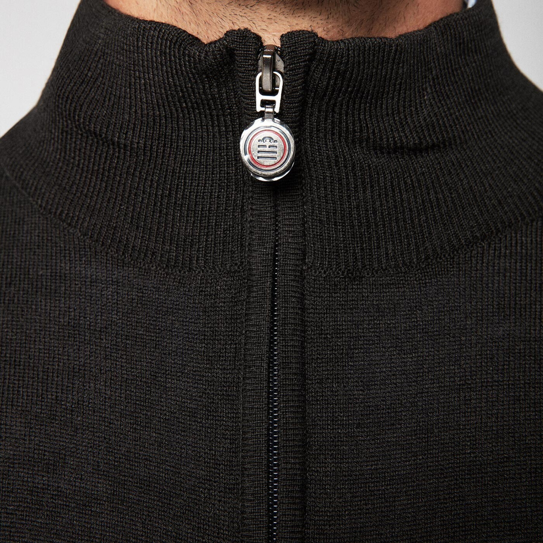 High-neck zip sweater Serge Blanco