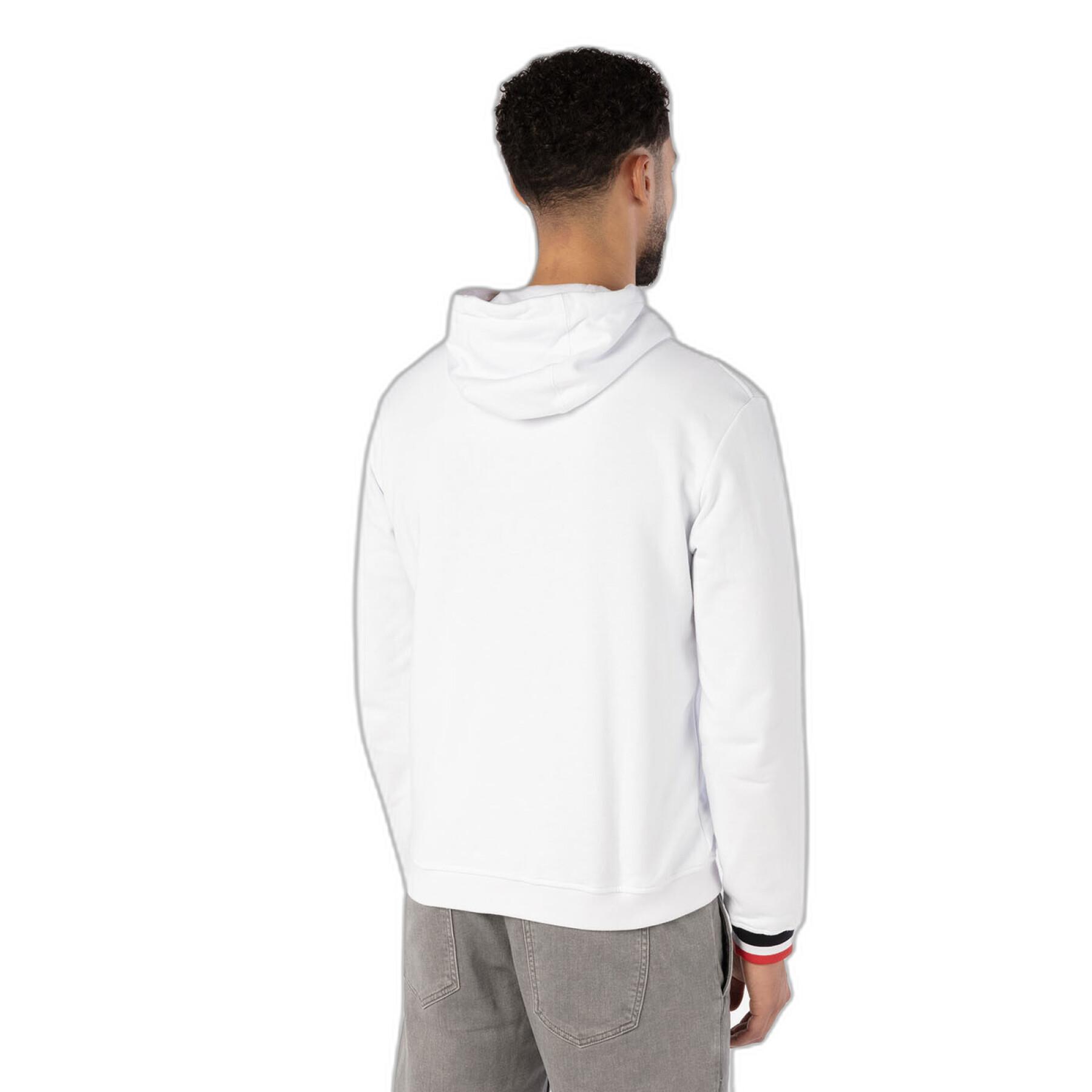 Plain fleece hoodie Serge Blanco