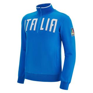 Sweatshirt 1/4 zip cotton Italie Rugby Travel 2022/23
