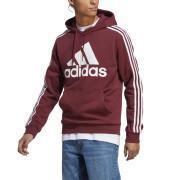 Sweatshirt fleece hoodie with logo adidas Essentials 3-Stripes