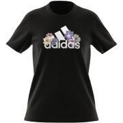Graphic T-shirt with flowers for women adidas