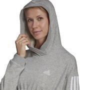 Women's hooded sweatshirt adidas Essentials Cotton 3-Stripes