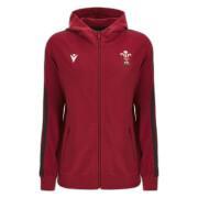Women's full zip hoodie Pays de Galles Travel 6NT 2023